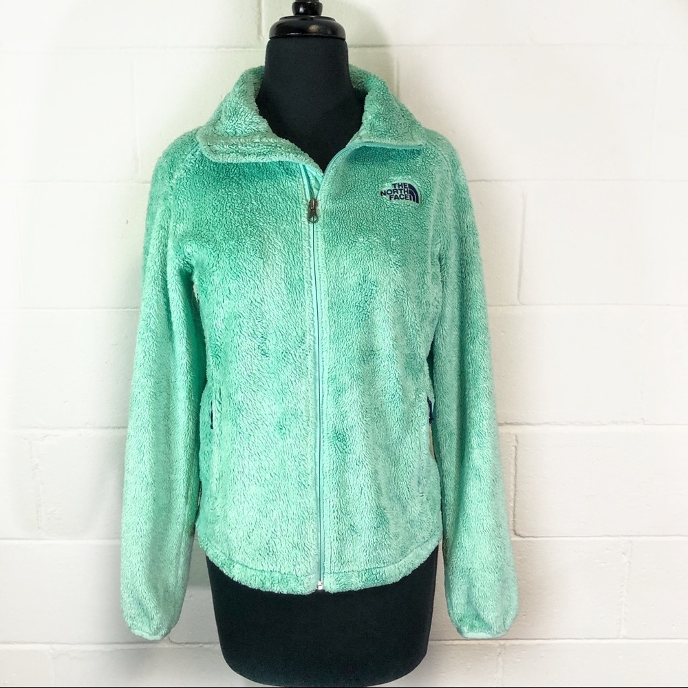 The North Face Women’s Fleece Osito Light Green Zip Front Jacket